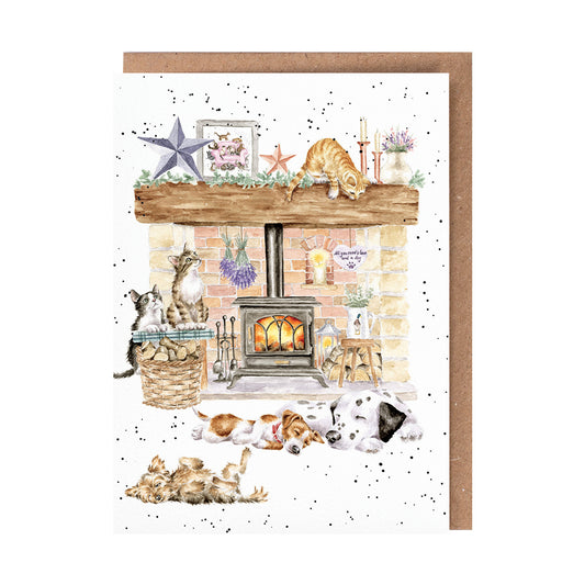 Wrendale Designs Card - There’s No Place Like Home (Dogs & Cats)