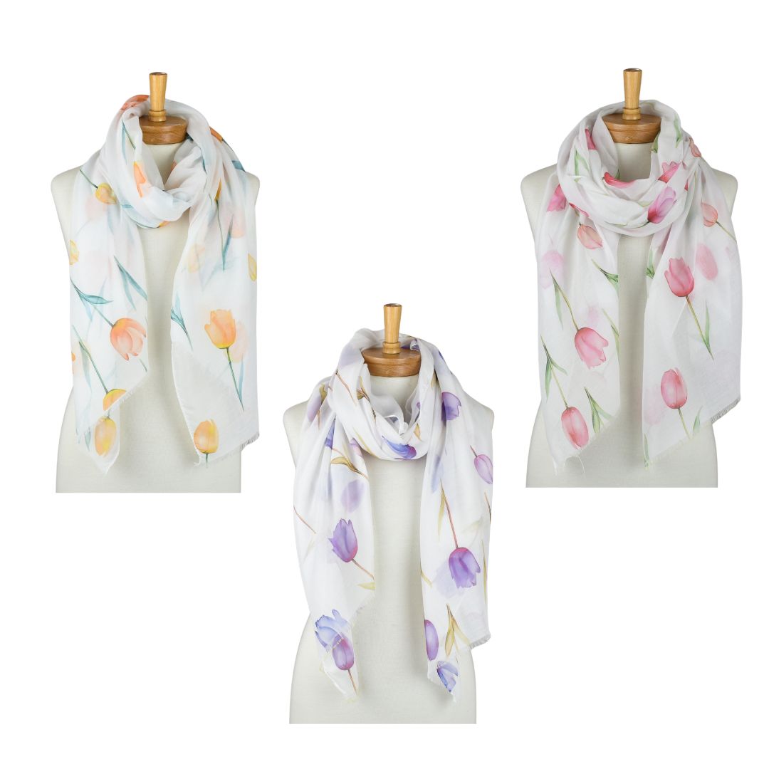 Blooming Tulips Scarf