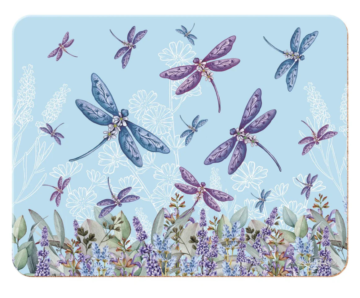 Placemats - Lavender Dragonflies (Set of 6)
