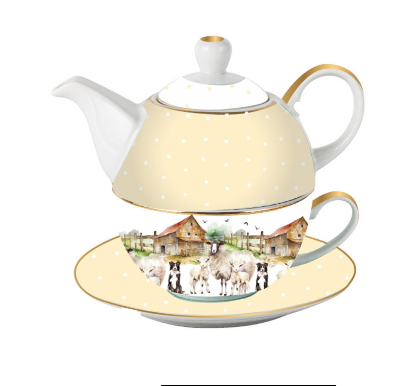 On The Farm Tea For One - Sheep