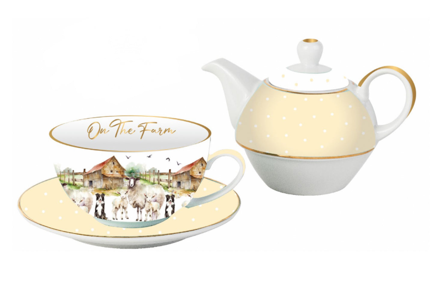 On The Farm Tea For One - Sheep