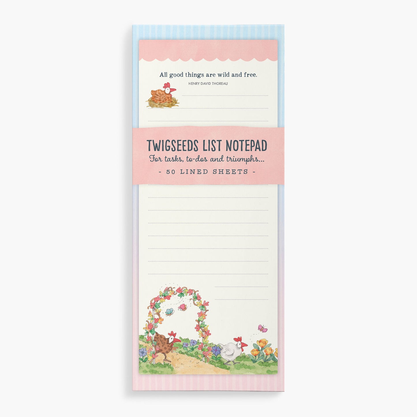 Twigseeds Magnetic List Notepad - Chickens