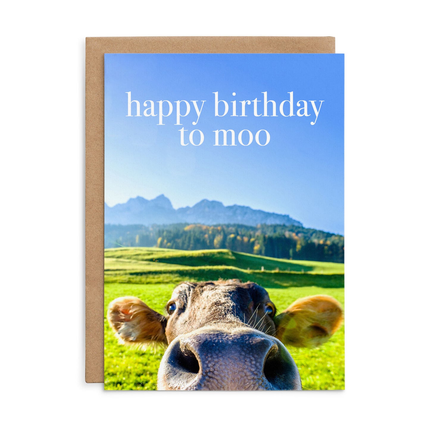 Animal Affirmations Card - Happy Birthday to Moo