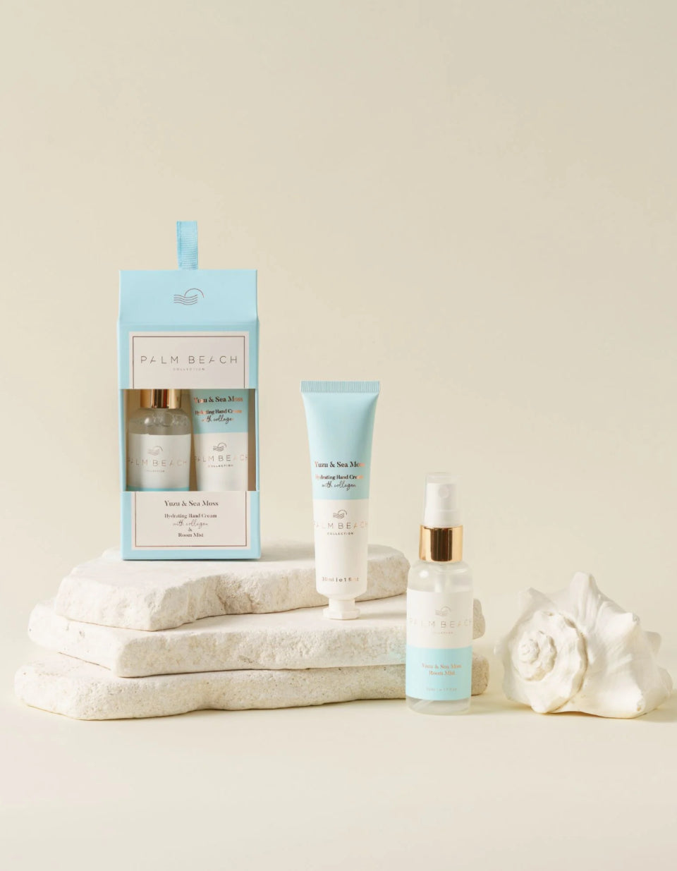 Palm Beach Collection - Mini Hand Cream & Room Mist Set - Yuzu & Sea Moss