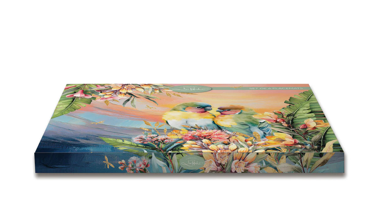 Placemats - Sunset Love Birds (Set of 6)