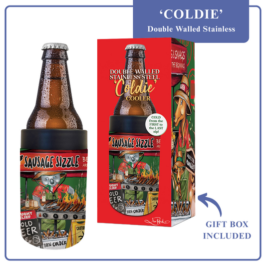 Double Walled Stainless Steel ‘Coldie’ Cooler - Sausage Sizzle