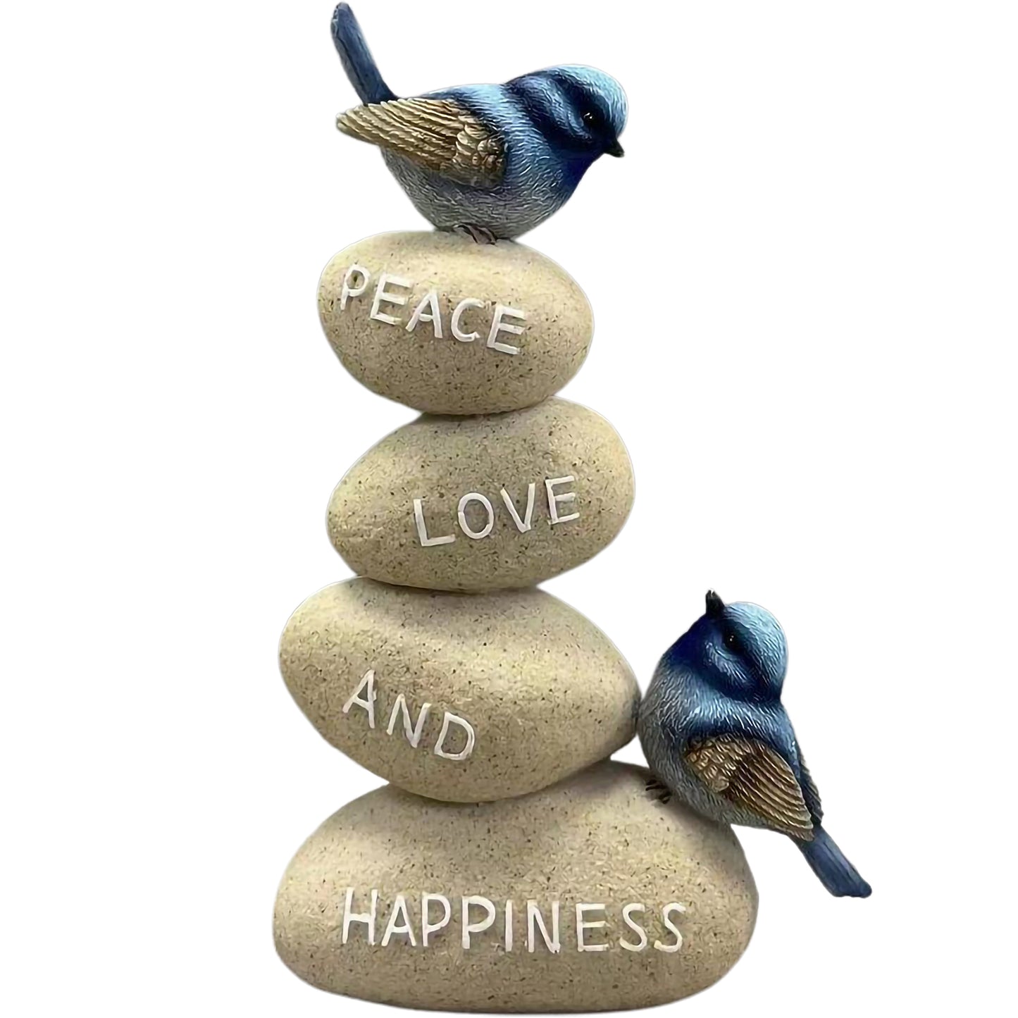 Peace, Love & Happiness Wren Figurine