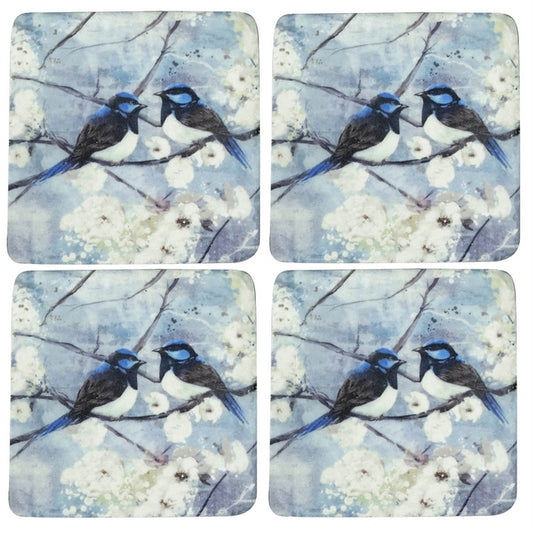 Tweetheart Resin Coasters (Set of 4)