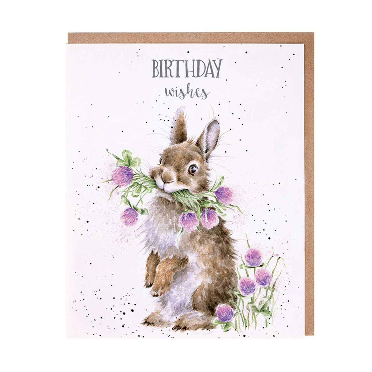 Wrendale Designs Card - Birthday Wishes (Bunny)