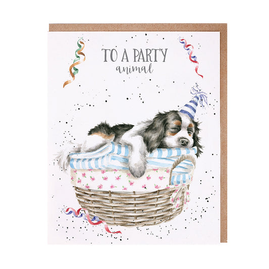 Wrendale Designs Card - To A Party Animal (Puppy)