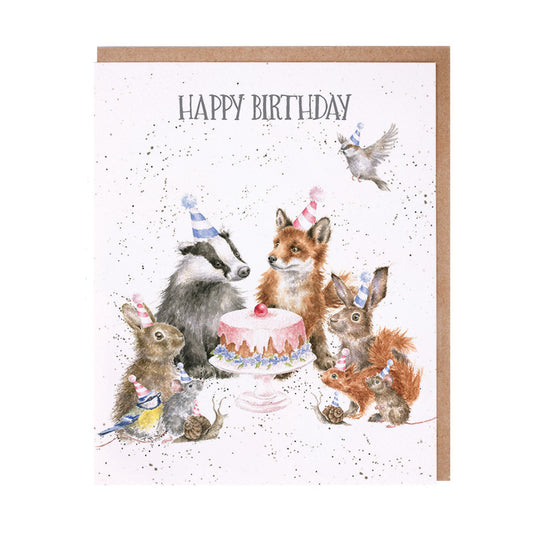 Wrendale Designs Card - Happy Birthday (Woodland Party)