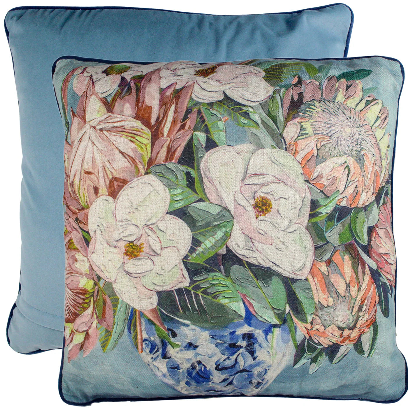 Budding Romance Linen Cushion (50cm)