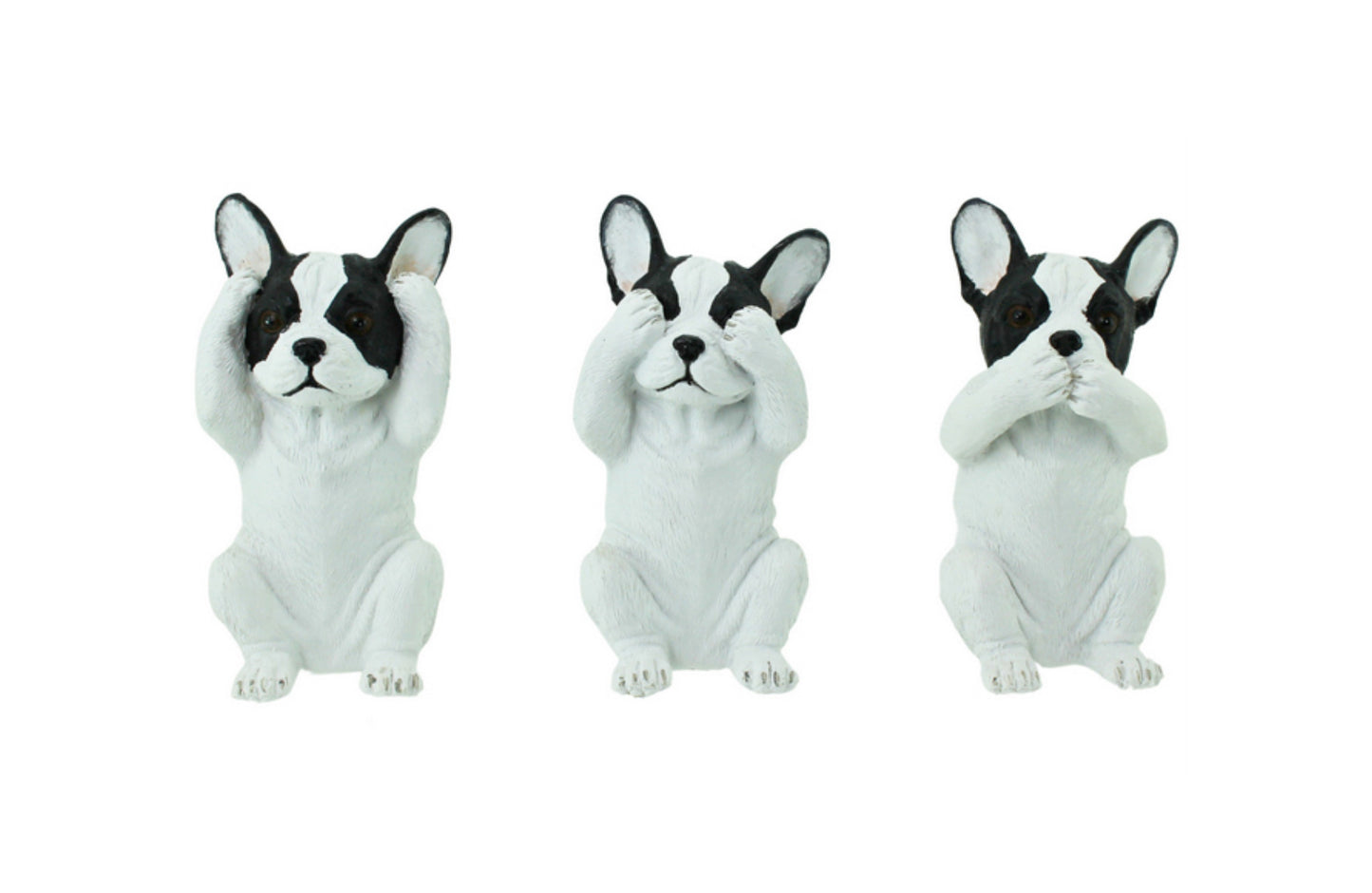 See, Hear, Speak No Evil Frenchie (Set of 3)