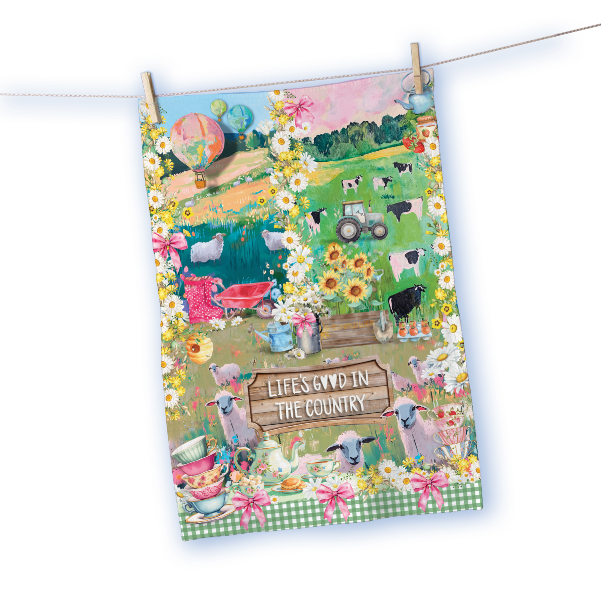 Country Tea Towel