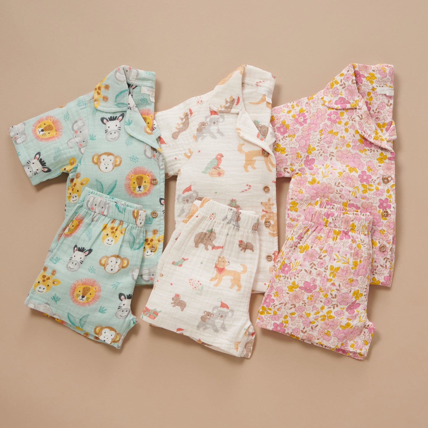 Fig Summer Bloom Short Crinkle PJ Set