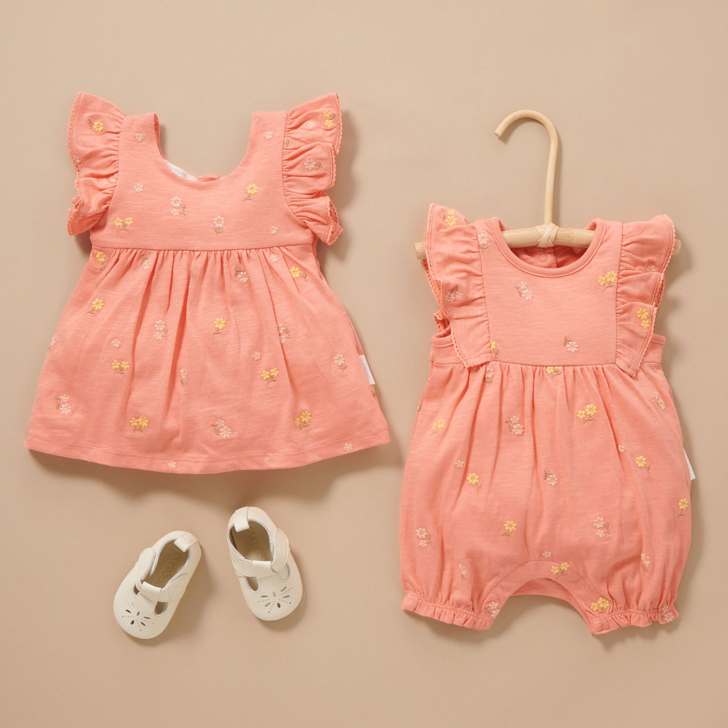 Daisy Broderie Embroidered Bodysuit Dress