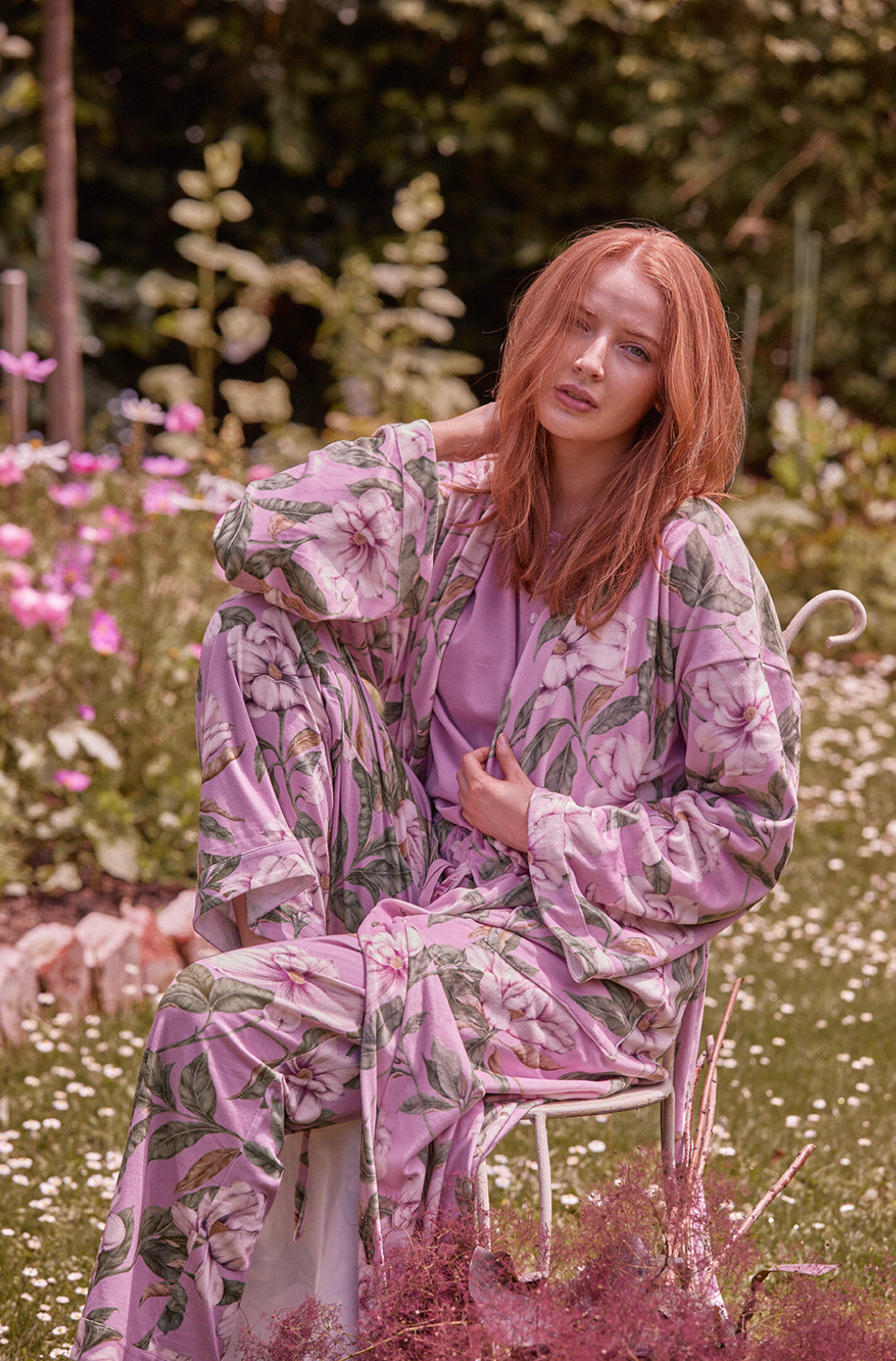 Sweet Magnolia Velour Robe