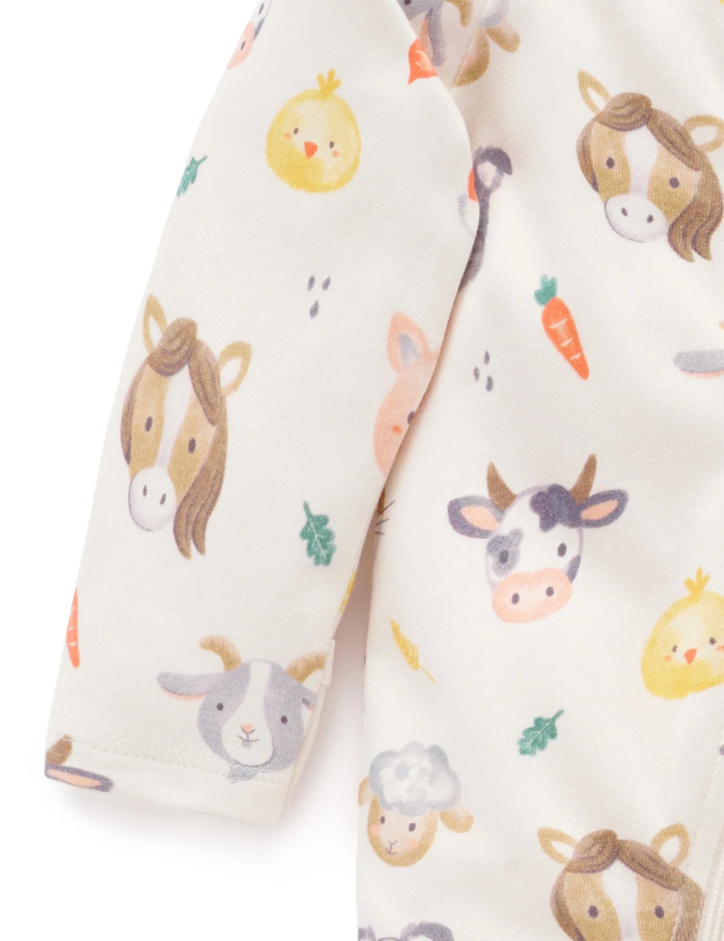 Farm Friends Thick Zip Growsuit