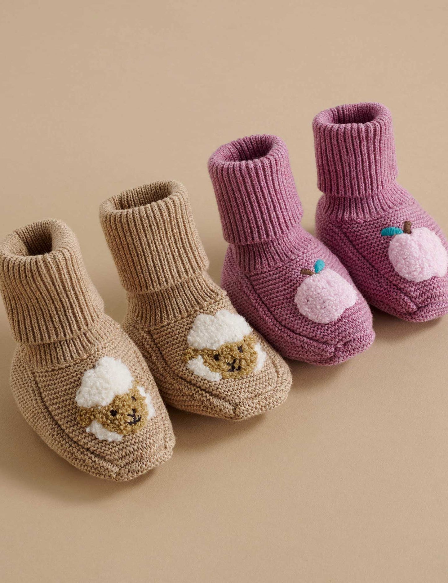 Sheep Knitted Booties