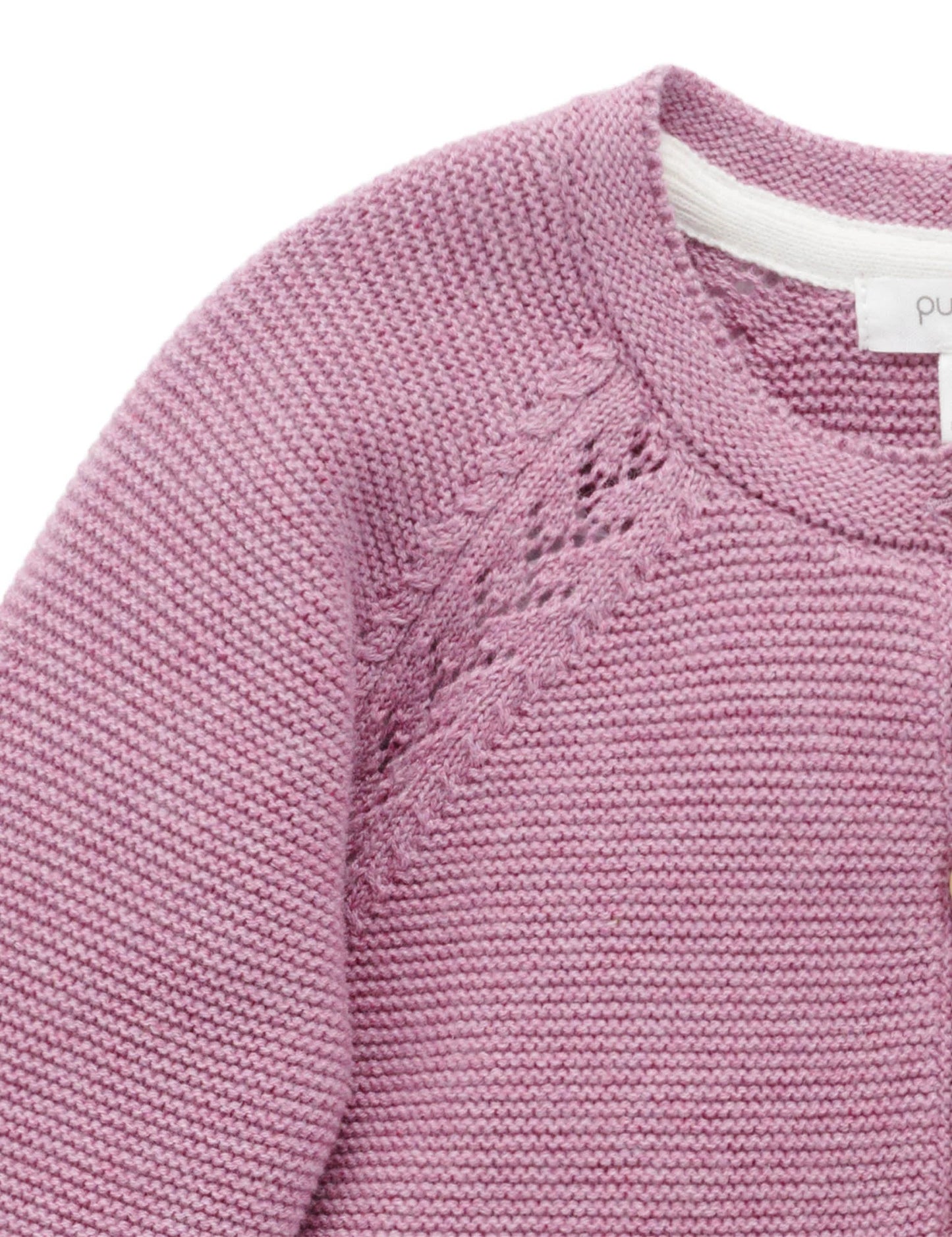 Lavender Scalloped Cardigan