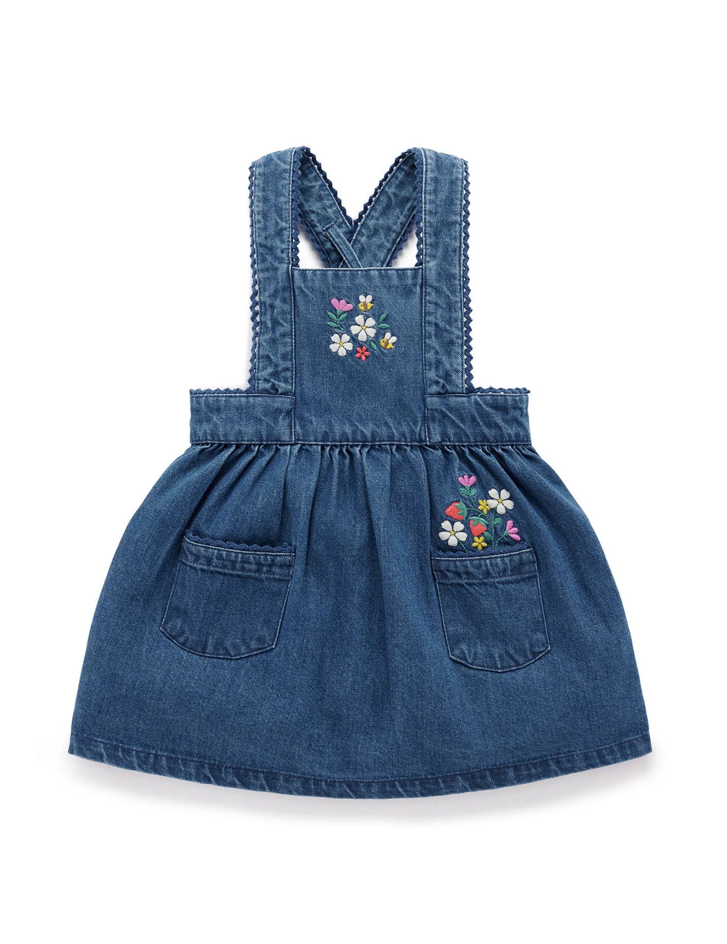 Strawberry Embroidered Pinnie