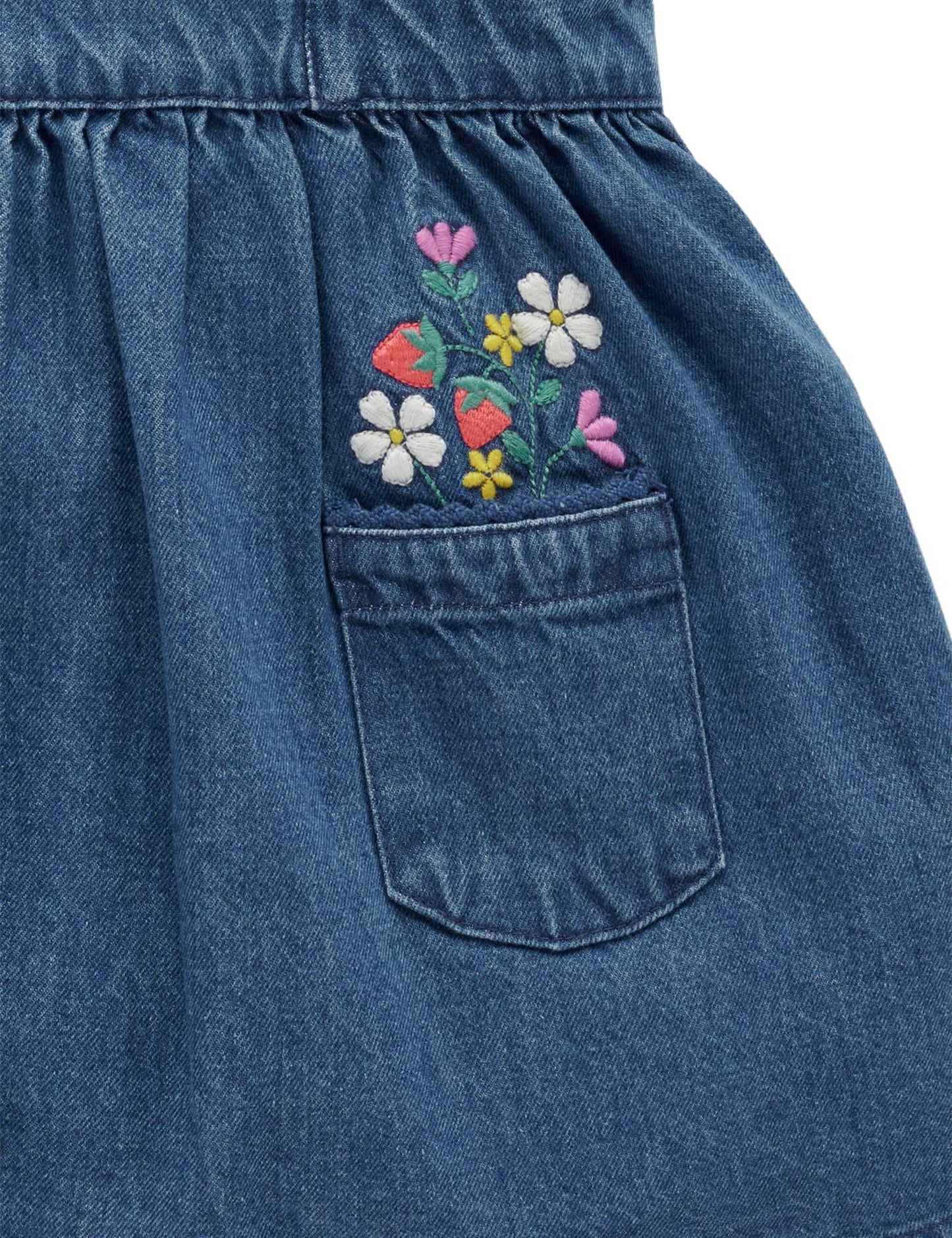 Strawberry Embroidered Pinnie