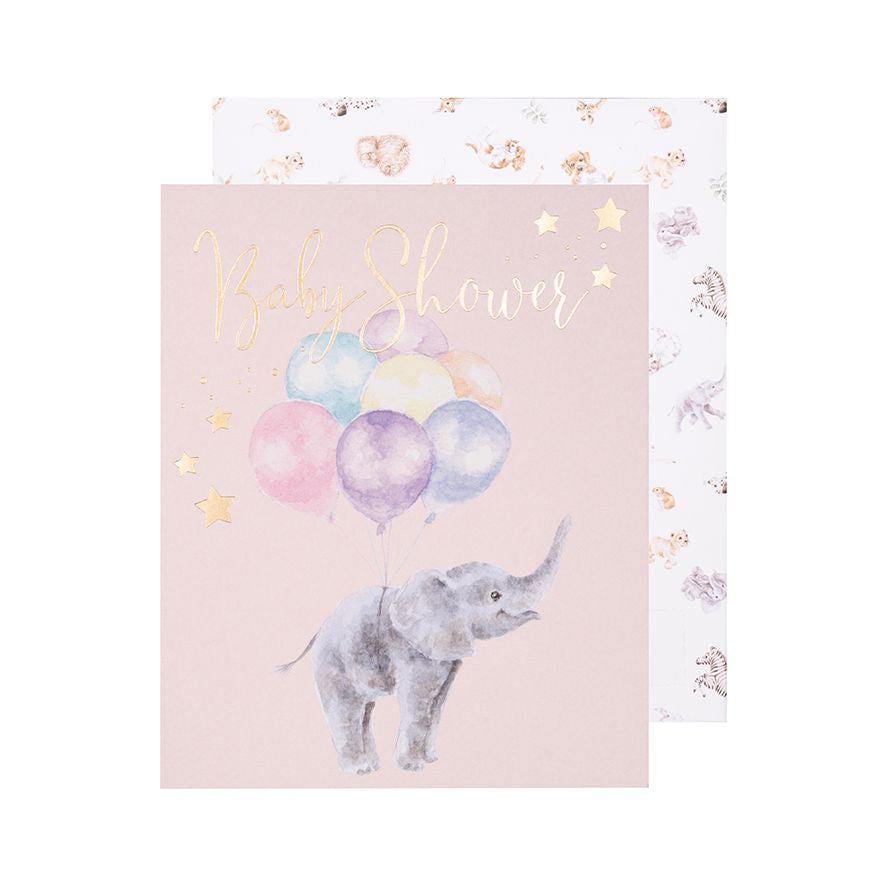 Wrendale Designs Card - Baby Shower (Elephant)
