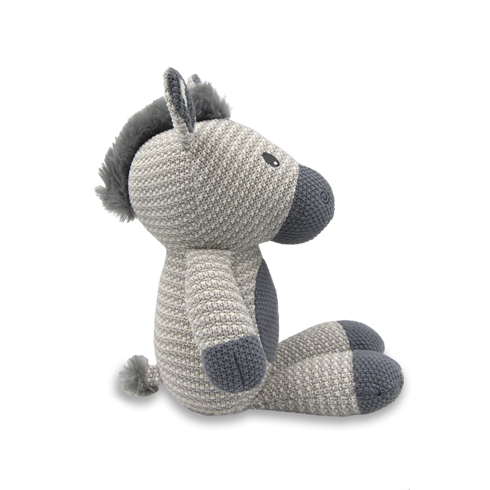 Zac the Zebra Knitted Toy