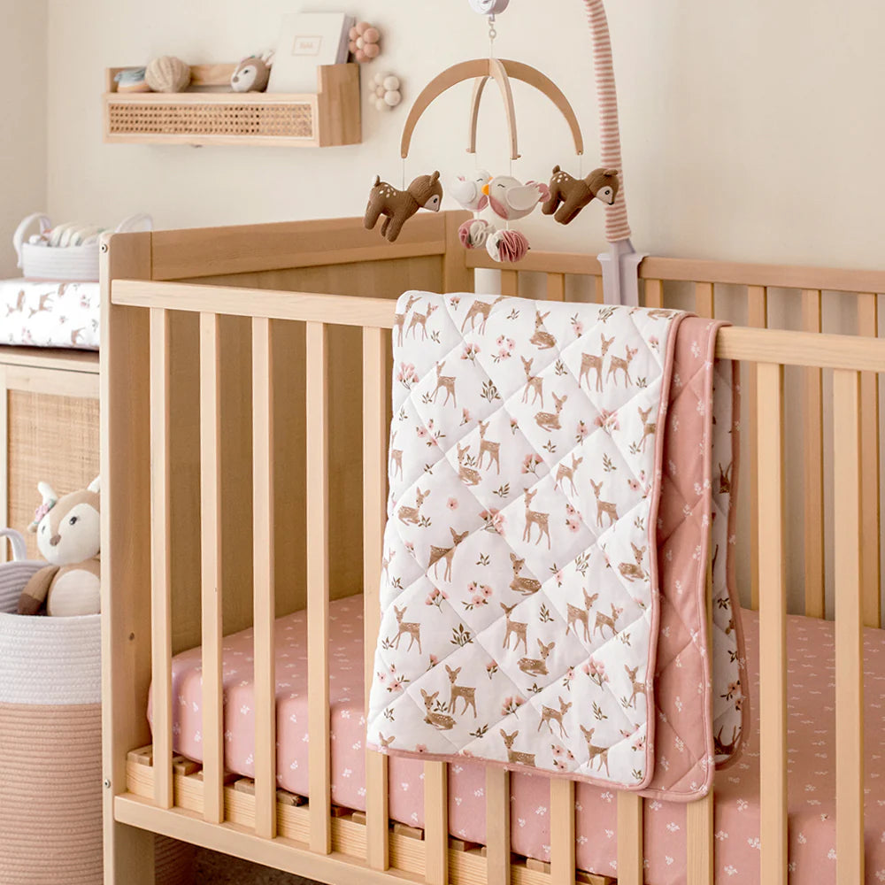 Sophia's Garden - Reversible Quilted Cot Comforter
