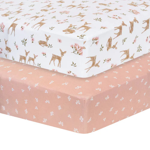Sophia's Garden - Jersey Cot Fitted Sheet 2pk