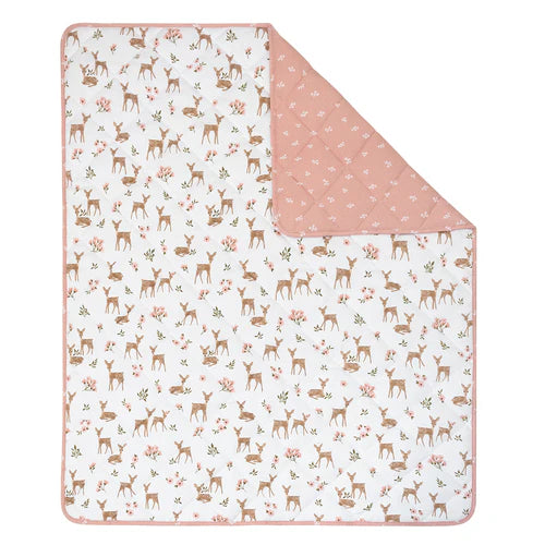 Sophia's Garden - Reversible Quilted Cot Comforter