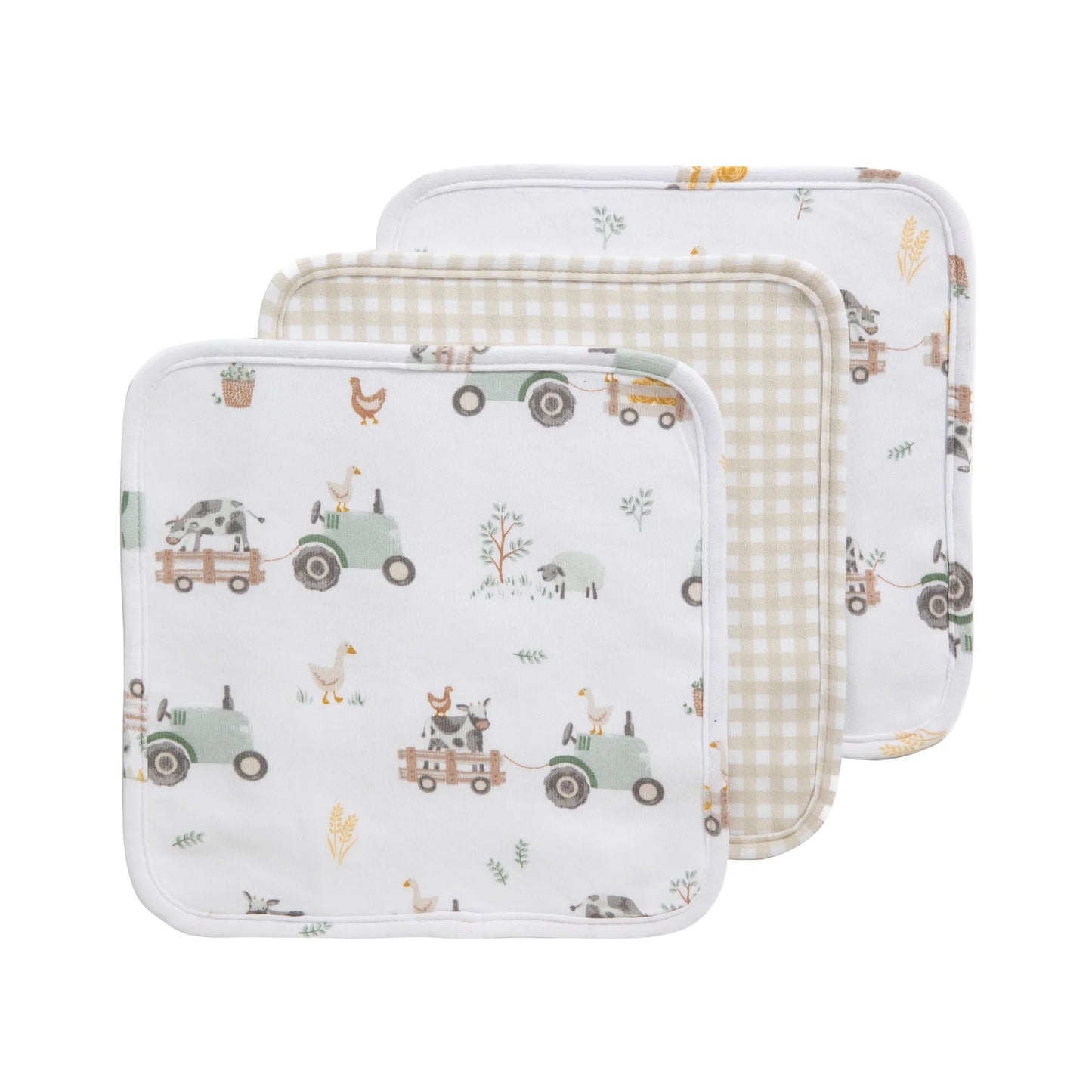 Tractor Ride - Washcloths 3pk