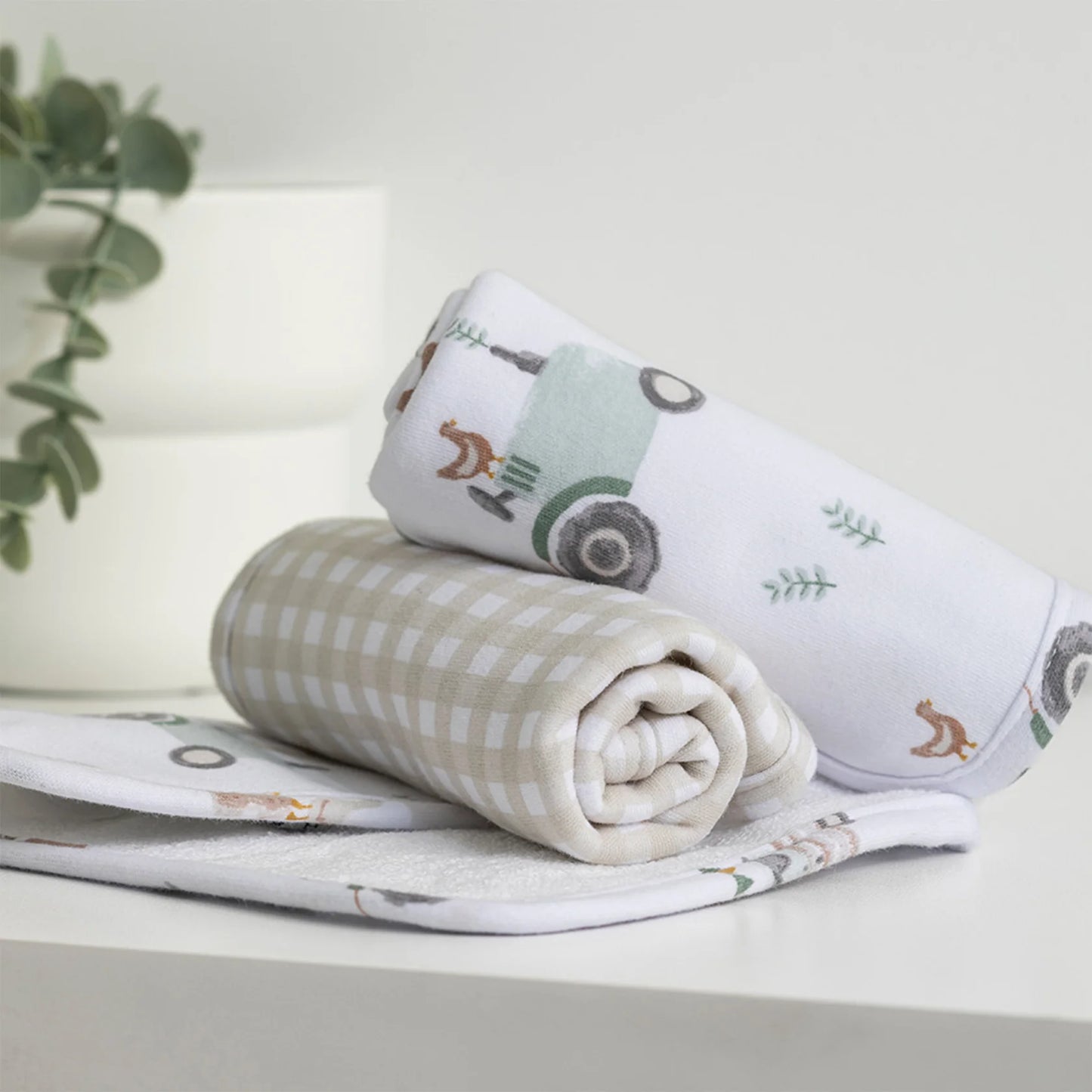 Tractor Ride - Washcloths 3pk