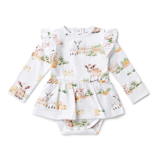 Farm Long Sleeve Organic Dress