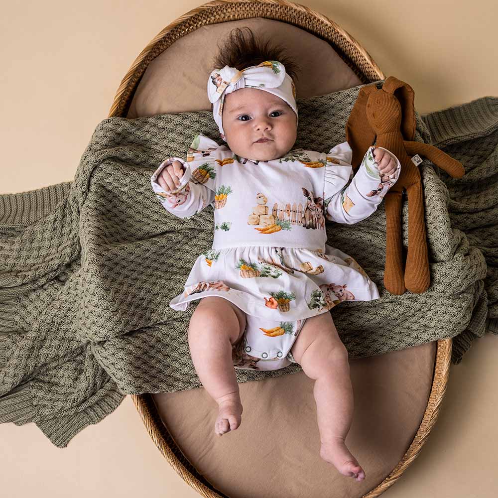 Farm Long Sleeve Organic Dress