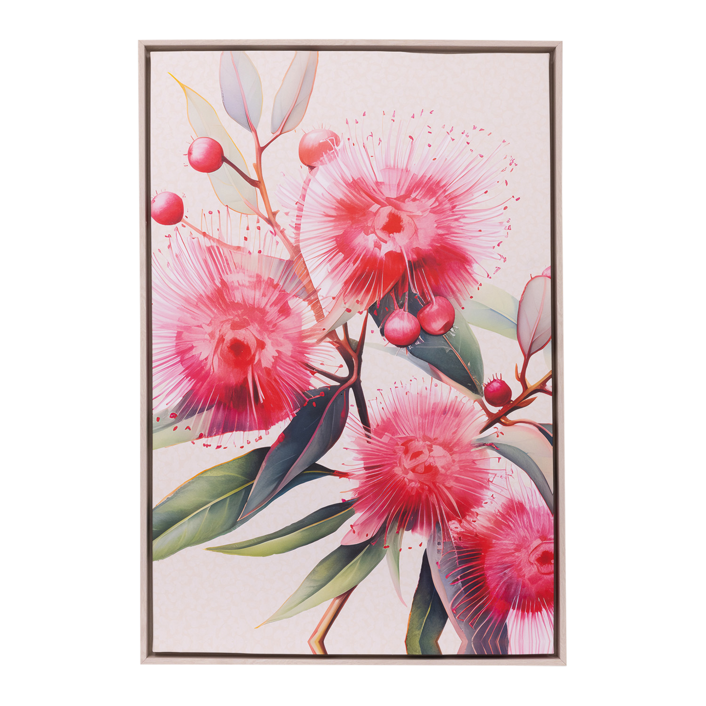 Native Blooms - Flora Framed Canvas