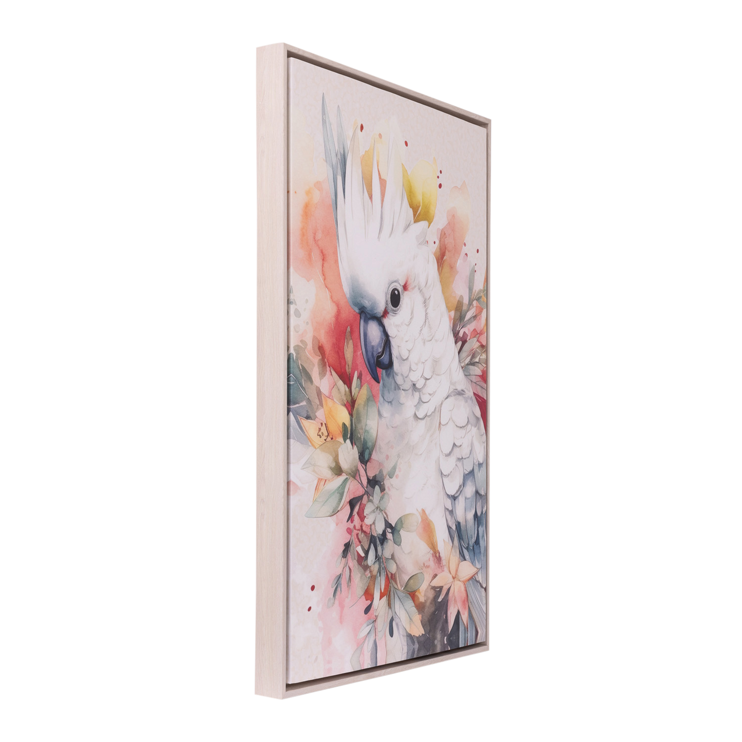 Native Blooms - Cockatoo Framed Canvas