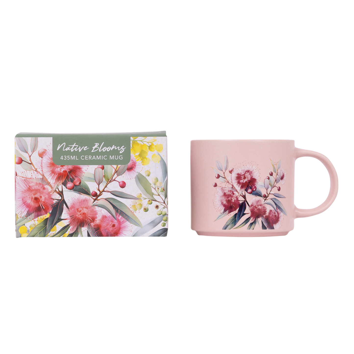 Native Blooms - Red Floral Mug