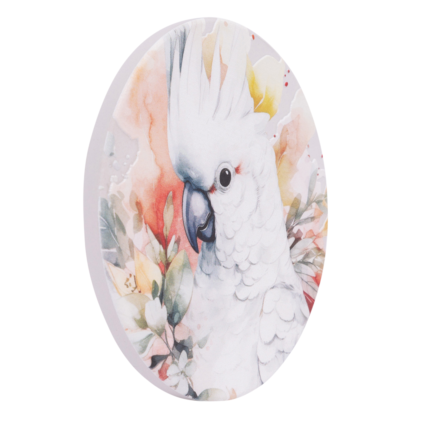 Native Blooms - Cockatoo Ceramic Coaster