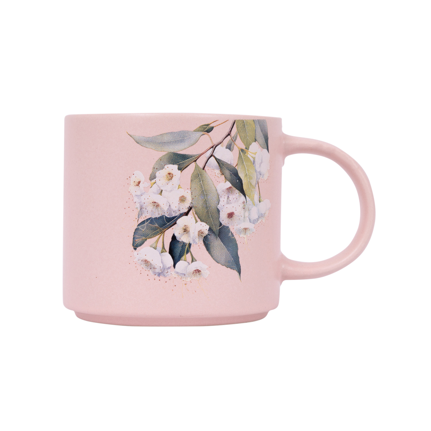 Native Blooms - White Floral Mug
