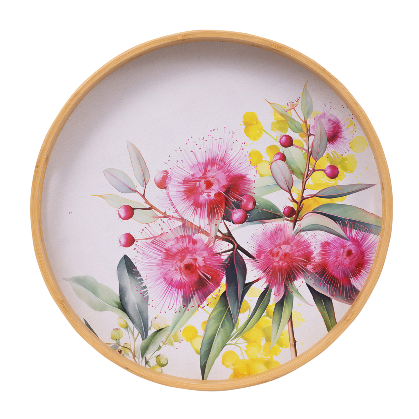 Native Blooms - Round Serving Tray
