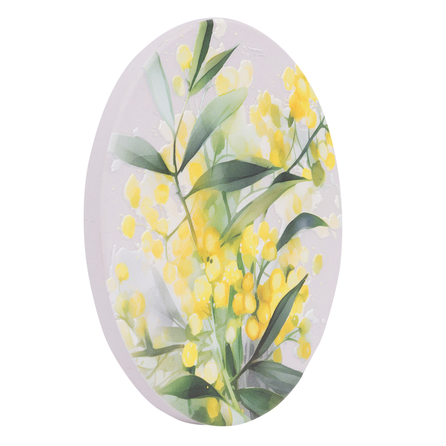Native Blooms - Yellow Wattle Ceramic Coaster