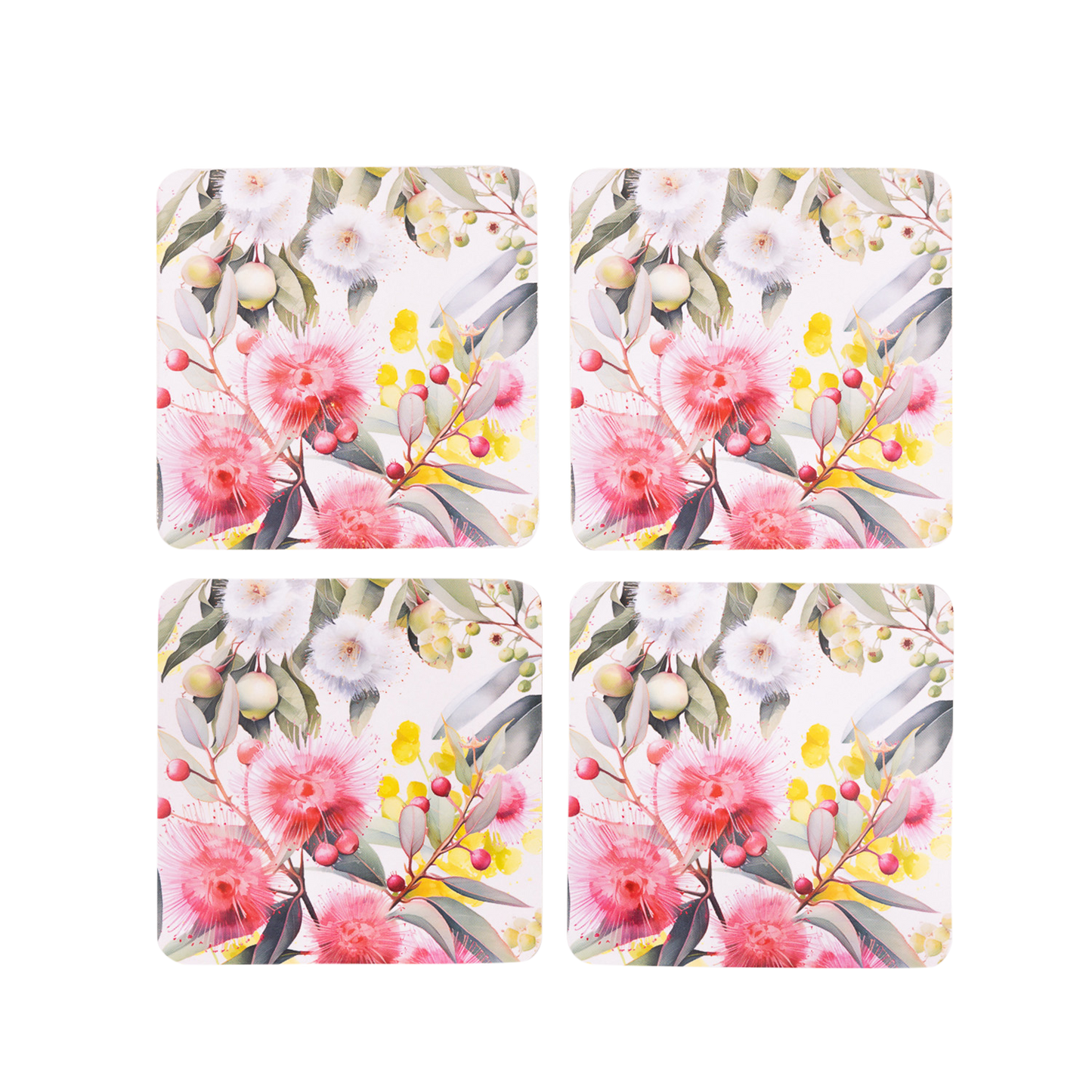 Native Blooms - Coasters Set Of 4