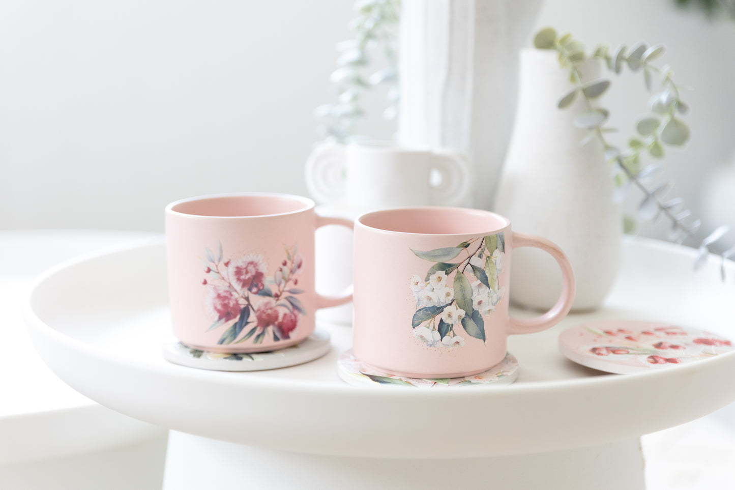 Native Blooms - Red Floral Mug