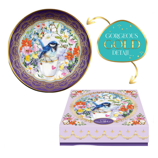 Ceramic Trinket Dish - Teatime Wrens