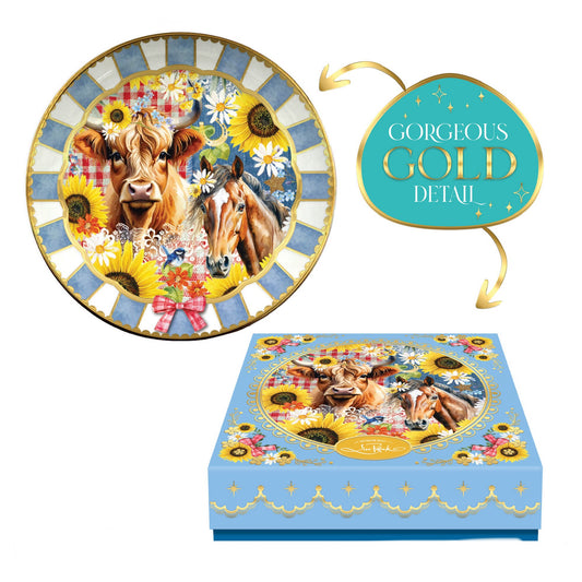 Ceramic Trinket Dish - Country Collection