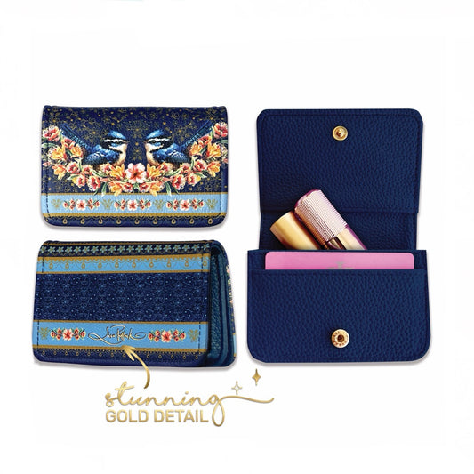 Card Wallet - Blue Wrens