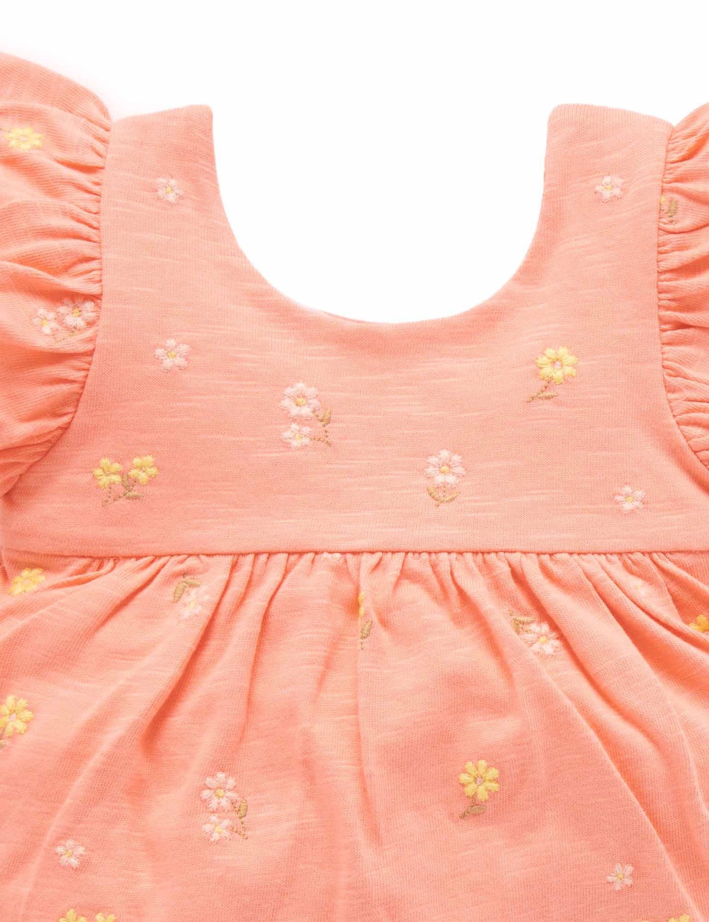 Daisy Broderie Embroidered Bodysuit Dress