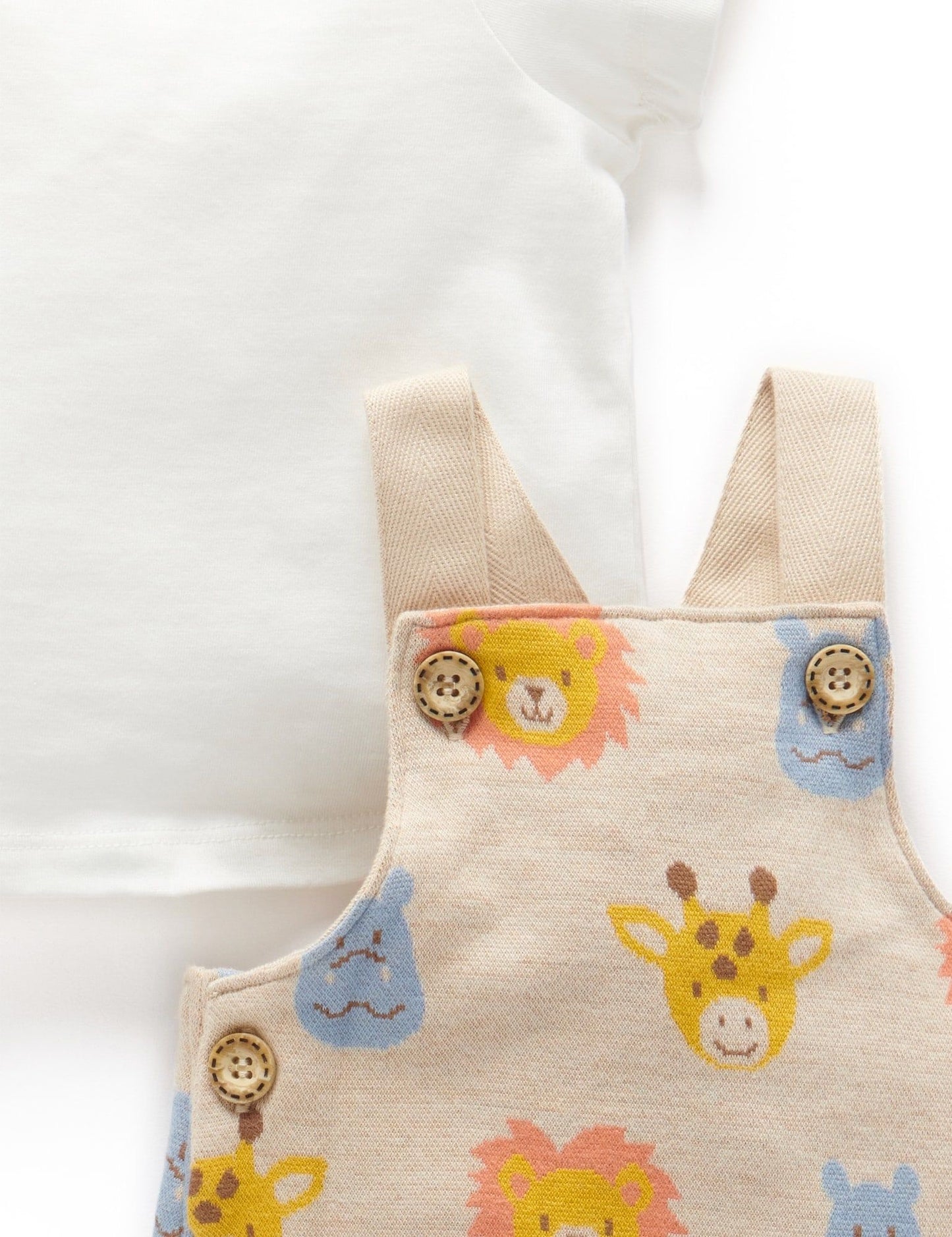 Happy Faces Jacquard Overall Set