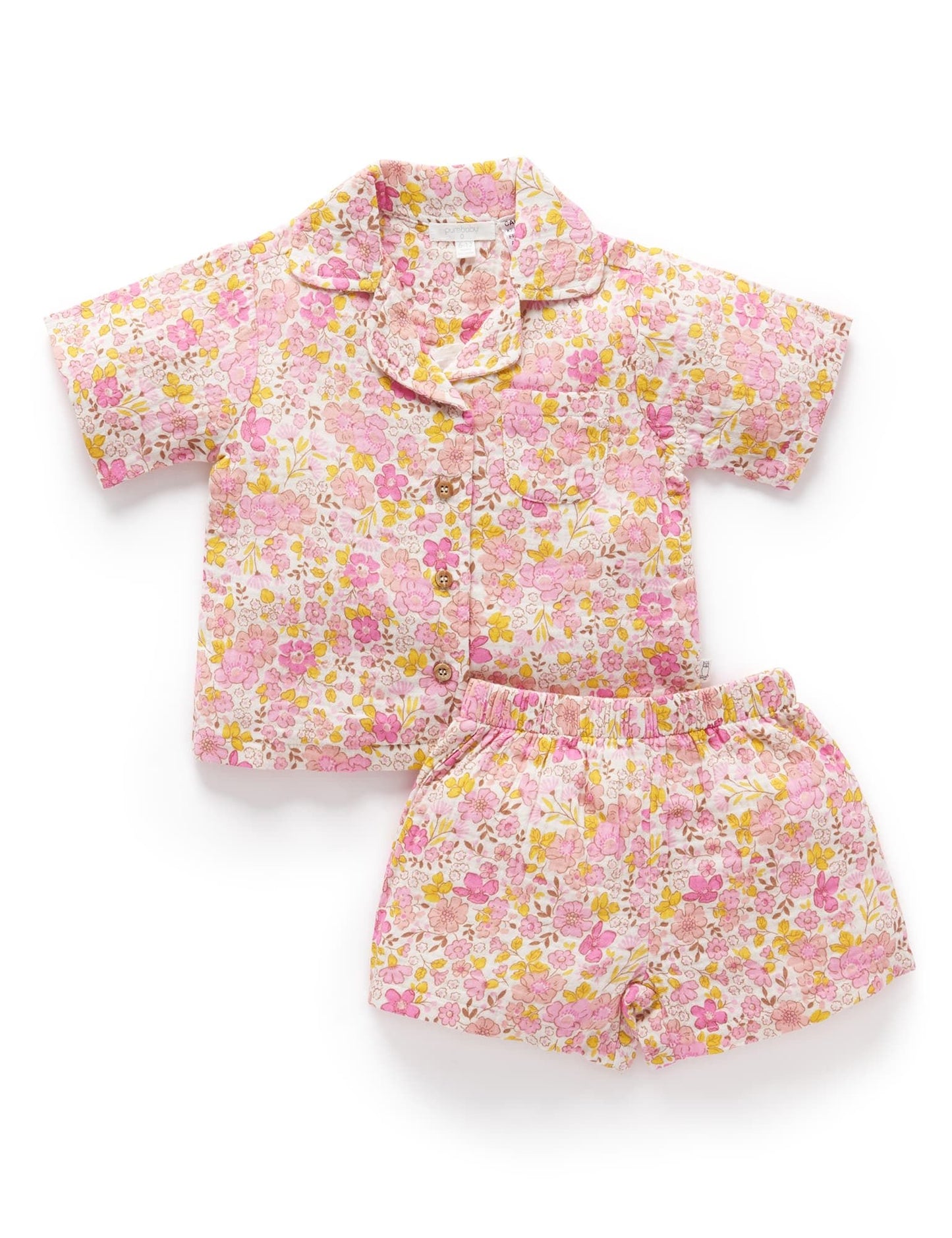 Fig Summer Bloom Short Crinkle PJ Set